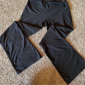 Black Spalding Bootcut Yoga Pants